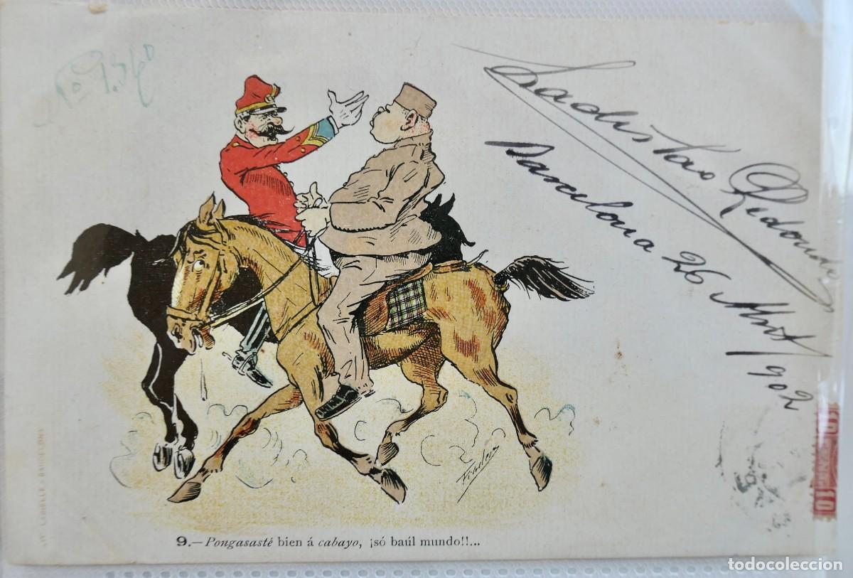Cartoline: INTERESANTE POSTAL HUMORISTICA - CIRCULADAS 1902