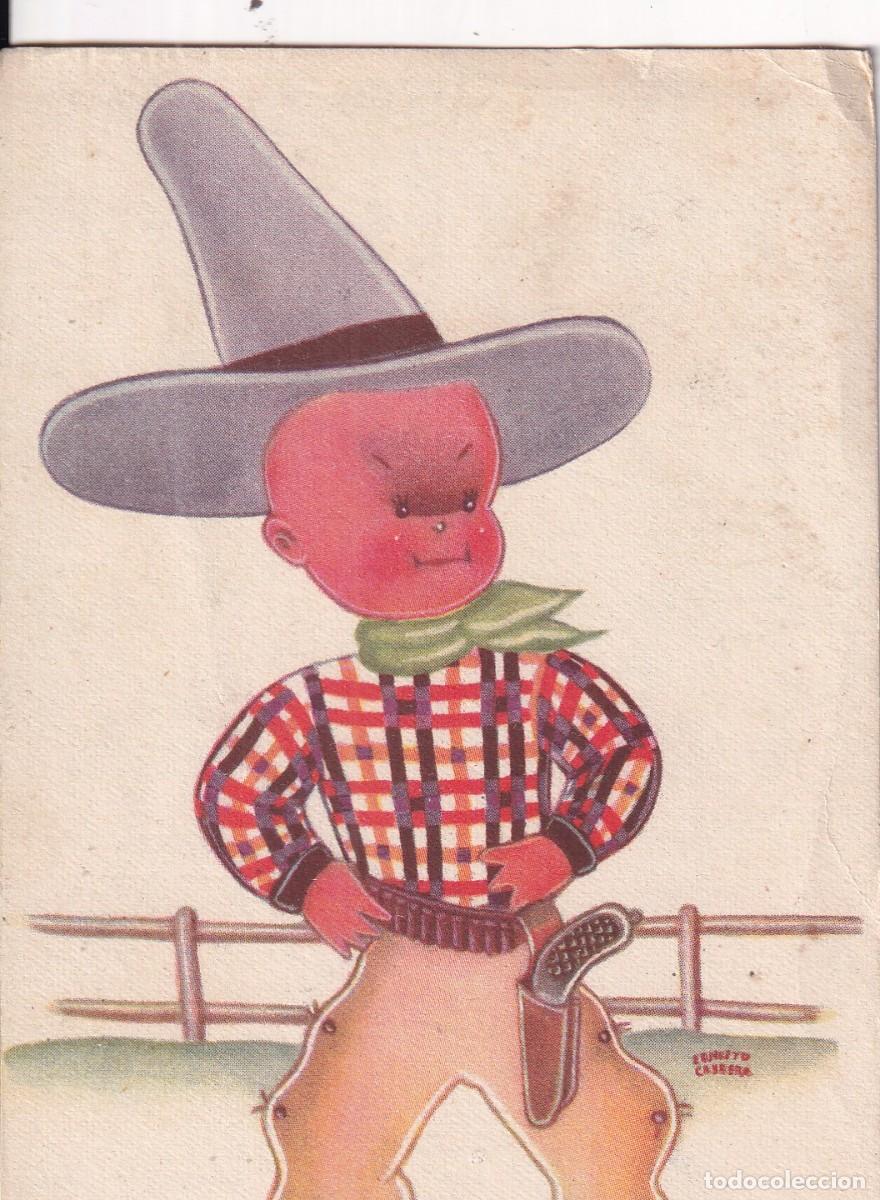 Cartoline: Postal ilustrada por Ernesto Cabrera. Soy guacho del rancho grande.