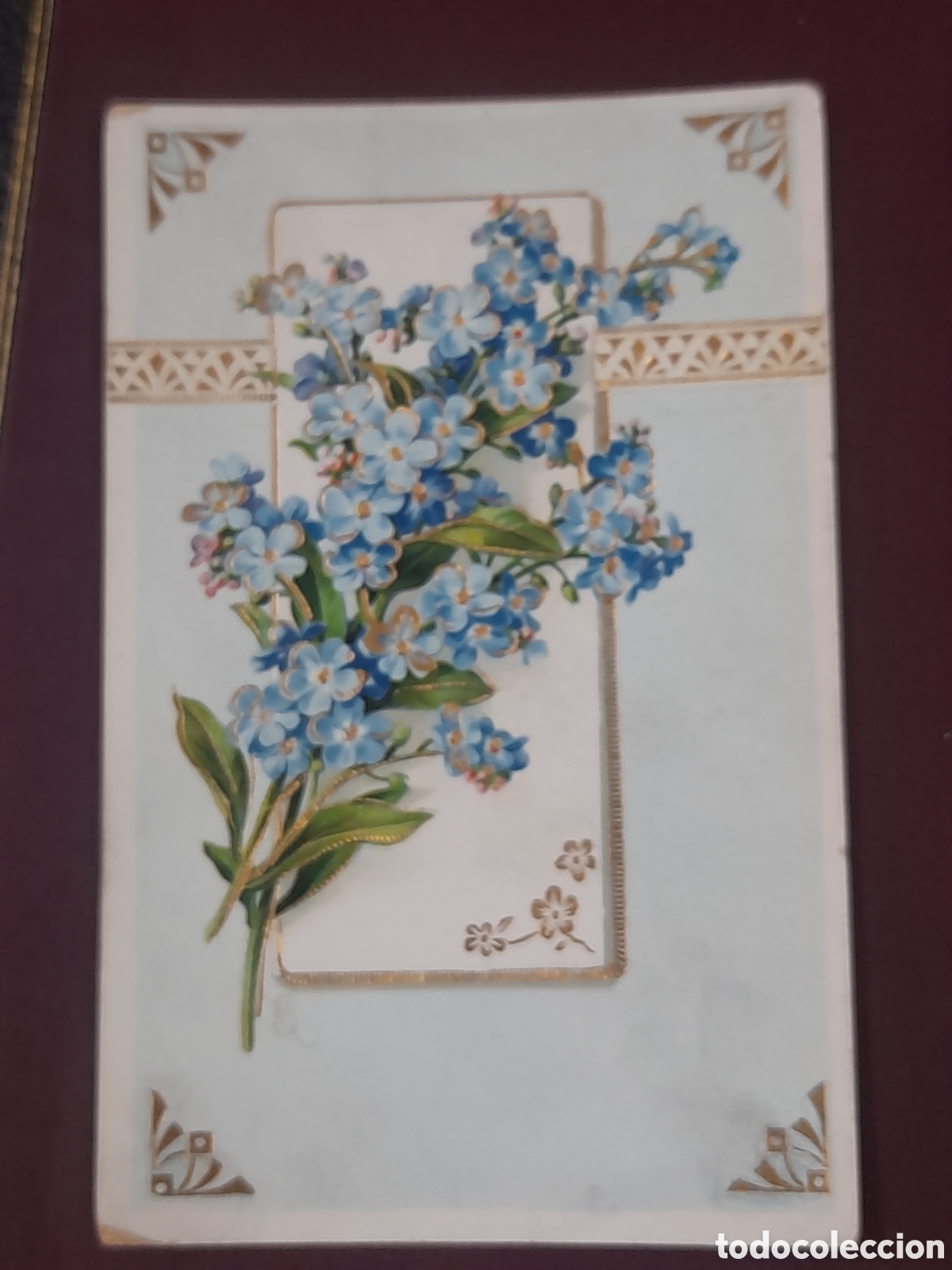 Postais: Antigua postal modernista, sellada y Matasellada en 1911