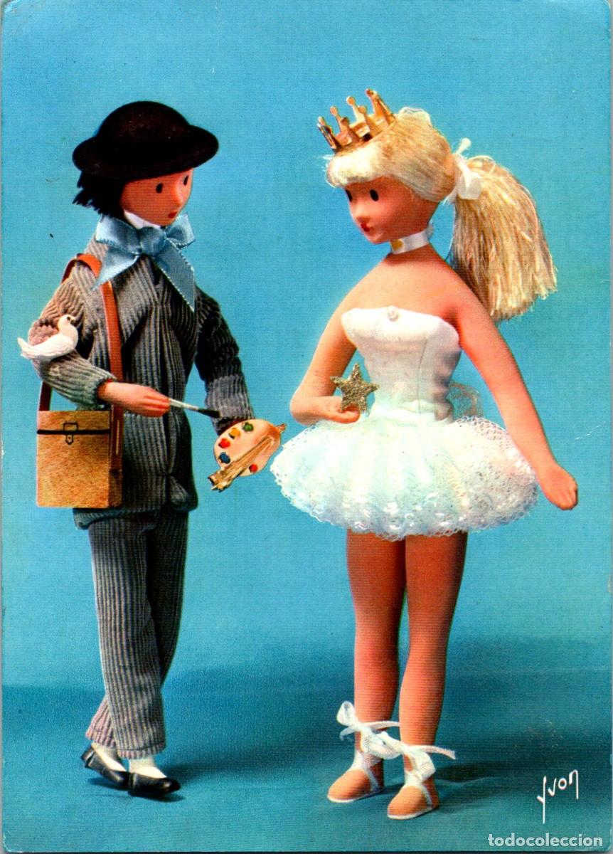 Postais: Les amoureux de Peynet - Le peintre et la danseuse &eacute;toile - Ed. Yvon n&ordm; 5 - 148x105mm