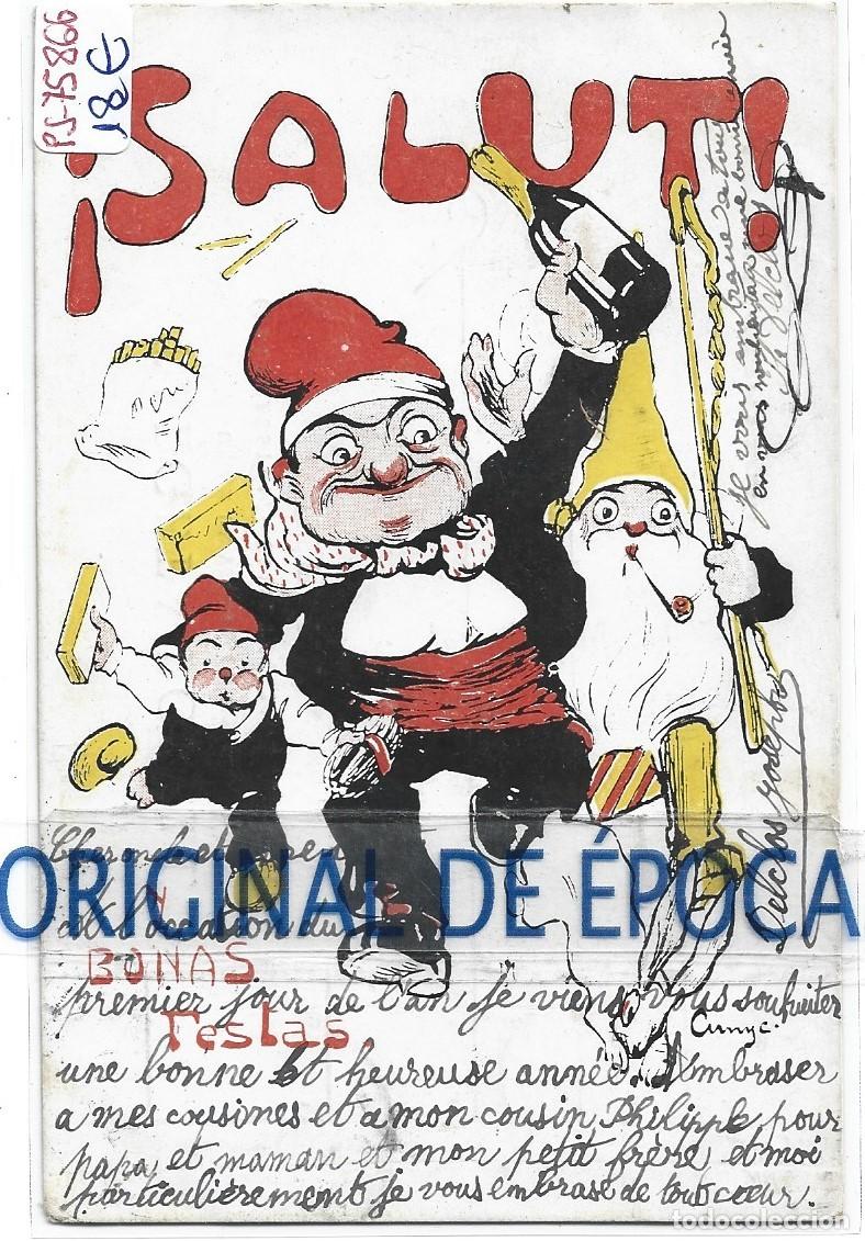 Postais: (PS-75866)POSTAL DE CU-CUT-&iexcl; SALUT &iexcl; Y BONAS FESTAS