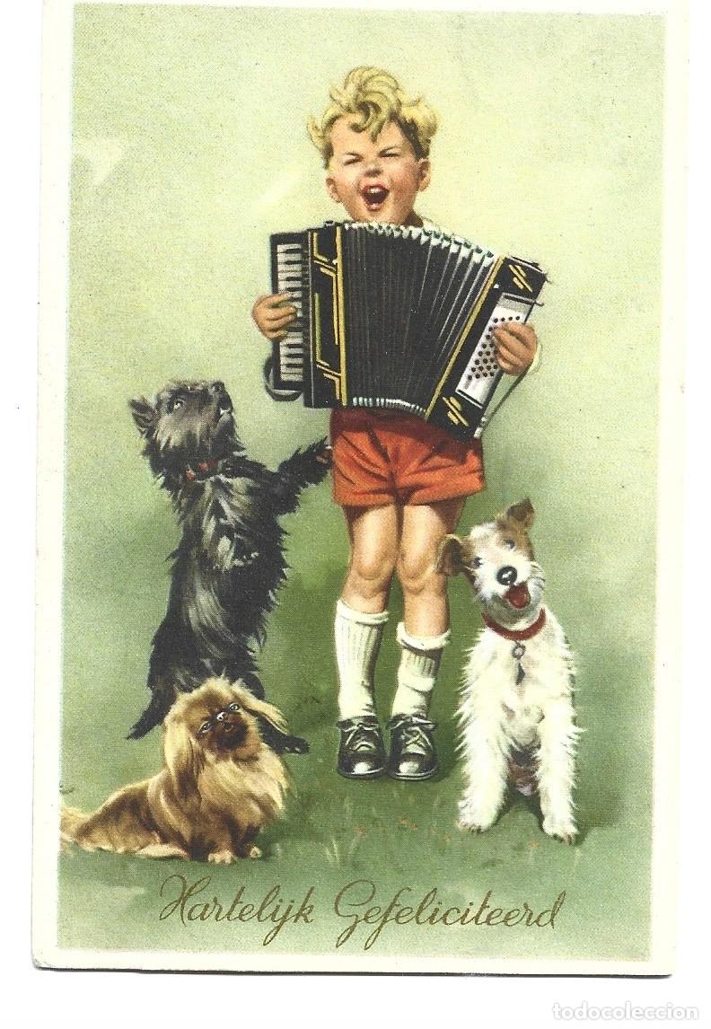 Postais: POSTAL DE DIBUJO DE CASA YAN LEER NEDERLAND CIRCULADA EL A&Ntilde;O 1959