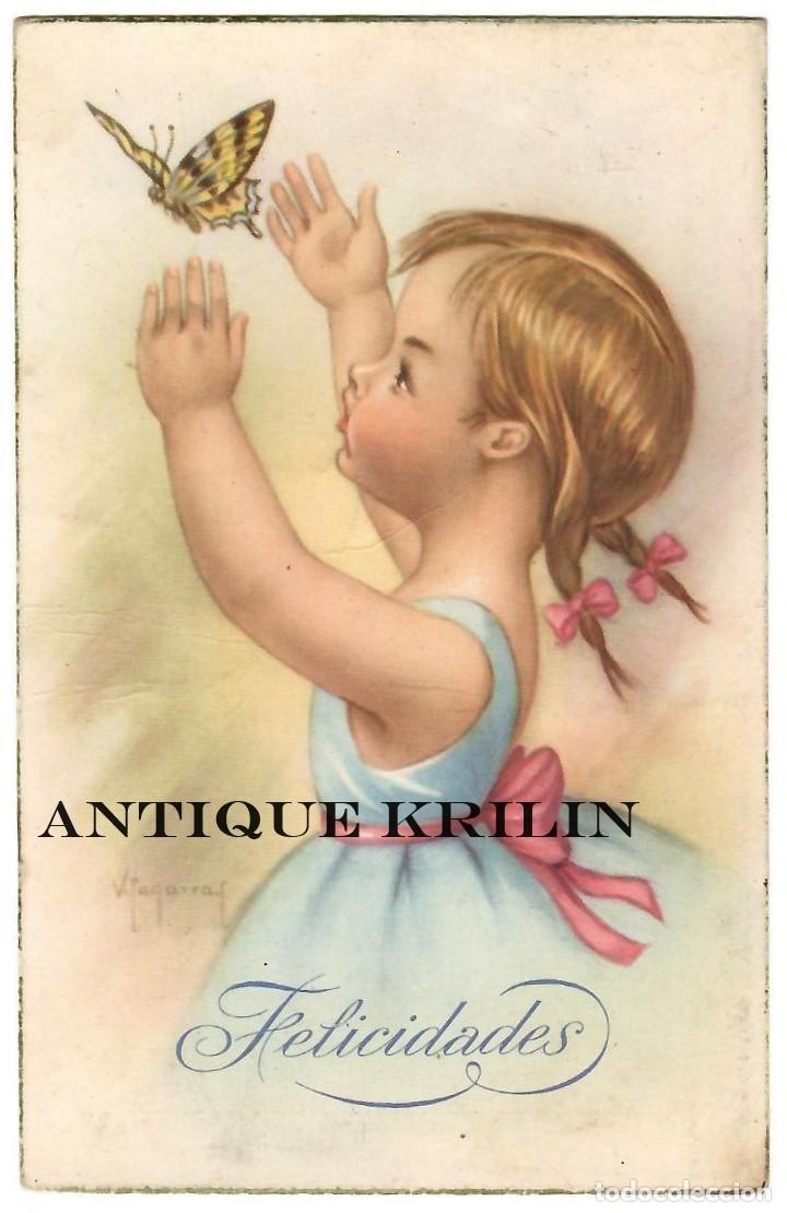 Postais: POSTAL EDICIONES CYZ SERIE 518-A / ILUSTRA SEGARRA / FELICIDADES