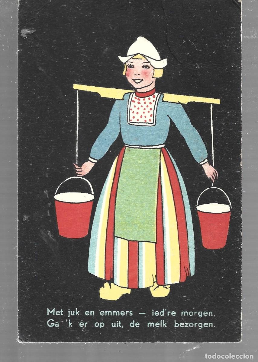 Cartes Postales: POSTAL DE MUJER EXTRAJERA DE HOLANDA CIRCULADA A&Ntilde;O 1935