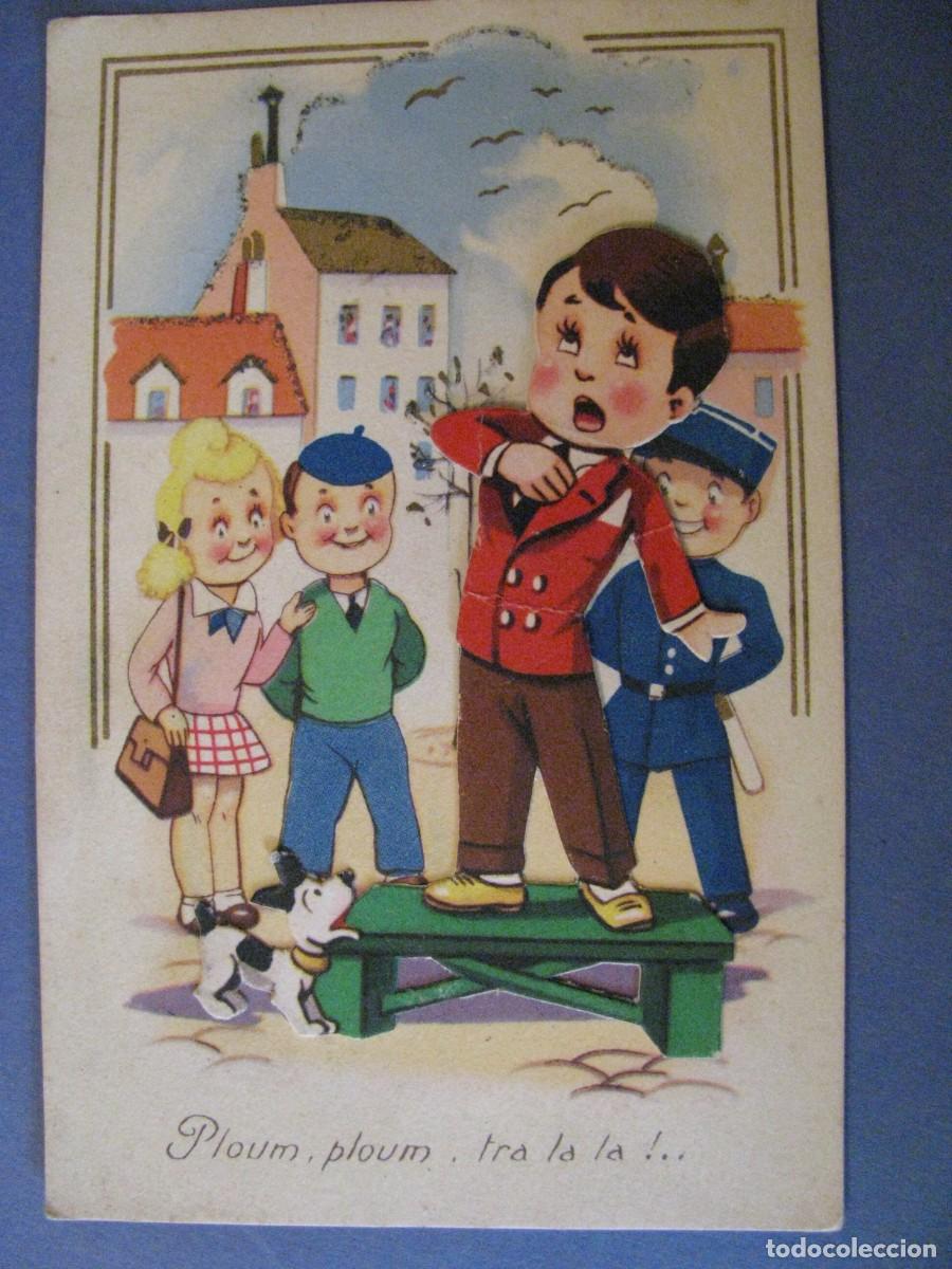 Postais: ANTIGUA POSTAL DIBUJO. J.D.A. 632. FRANCIA. ESCRITA.