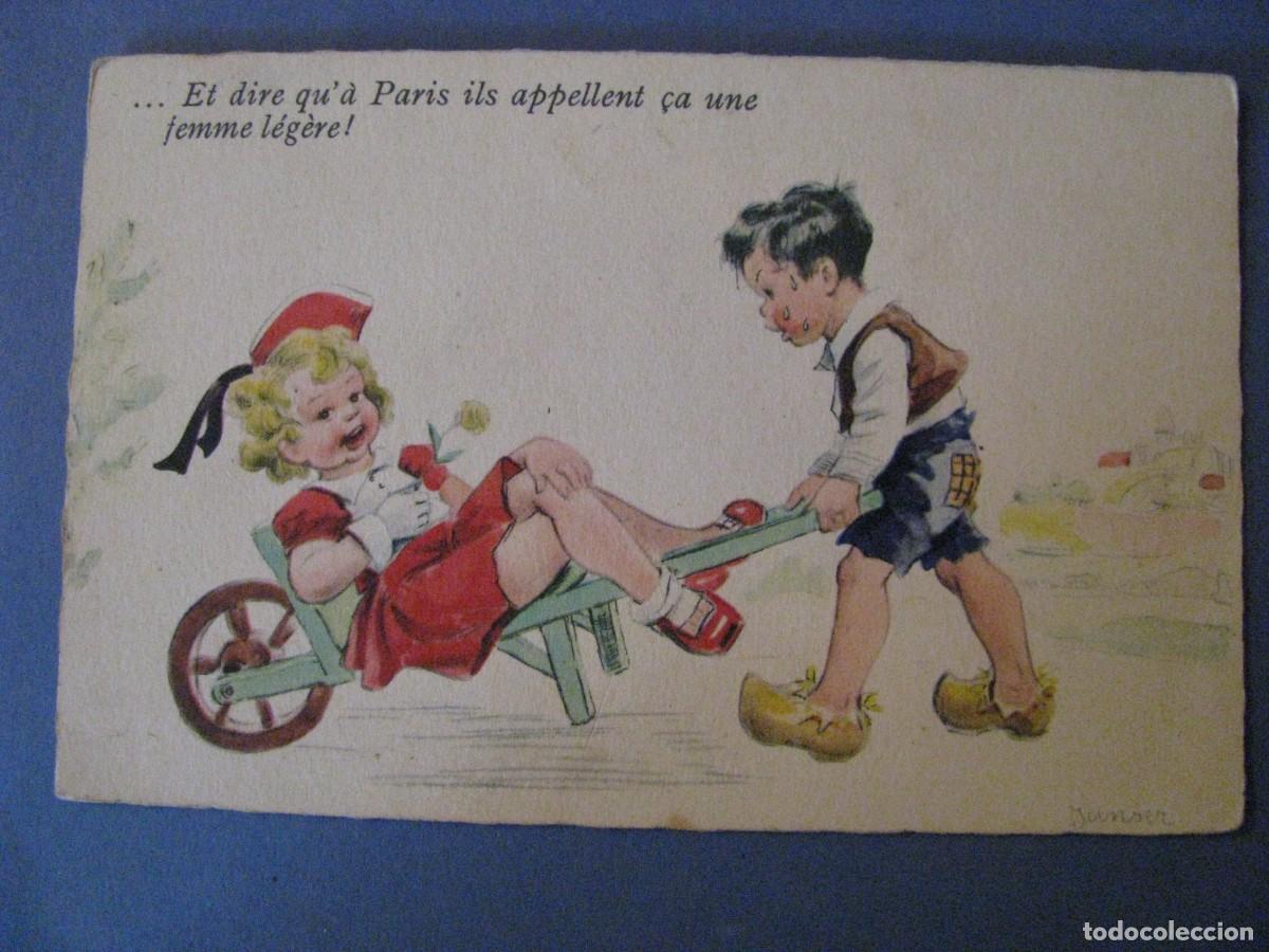 Postais: ANTIGUA POSTAL DIBUJO. ED. SUPERLUXE. FRANCIA. ESCRITA 1943.