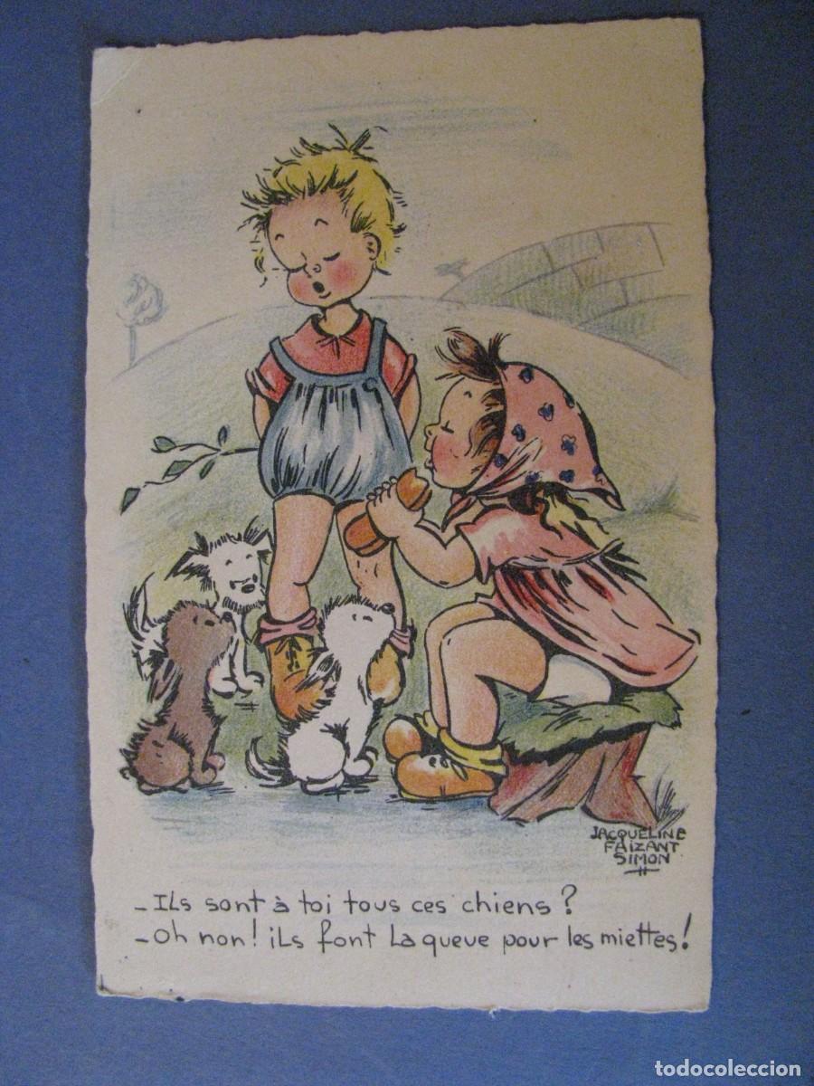 Cartes Postales: ANTIGUA POSTAL DE IL. JAQUELINE FAIZANT SIMON. FOX. ESCRITA 1950.