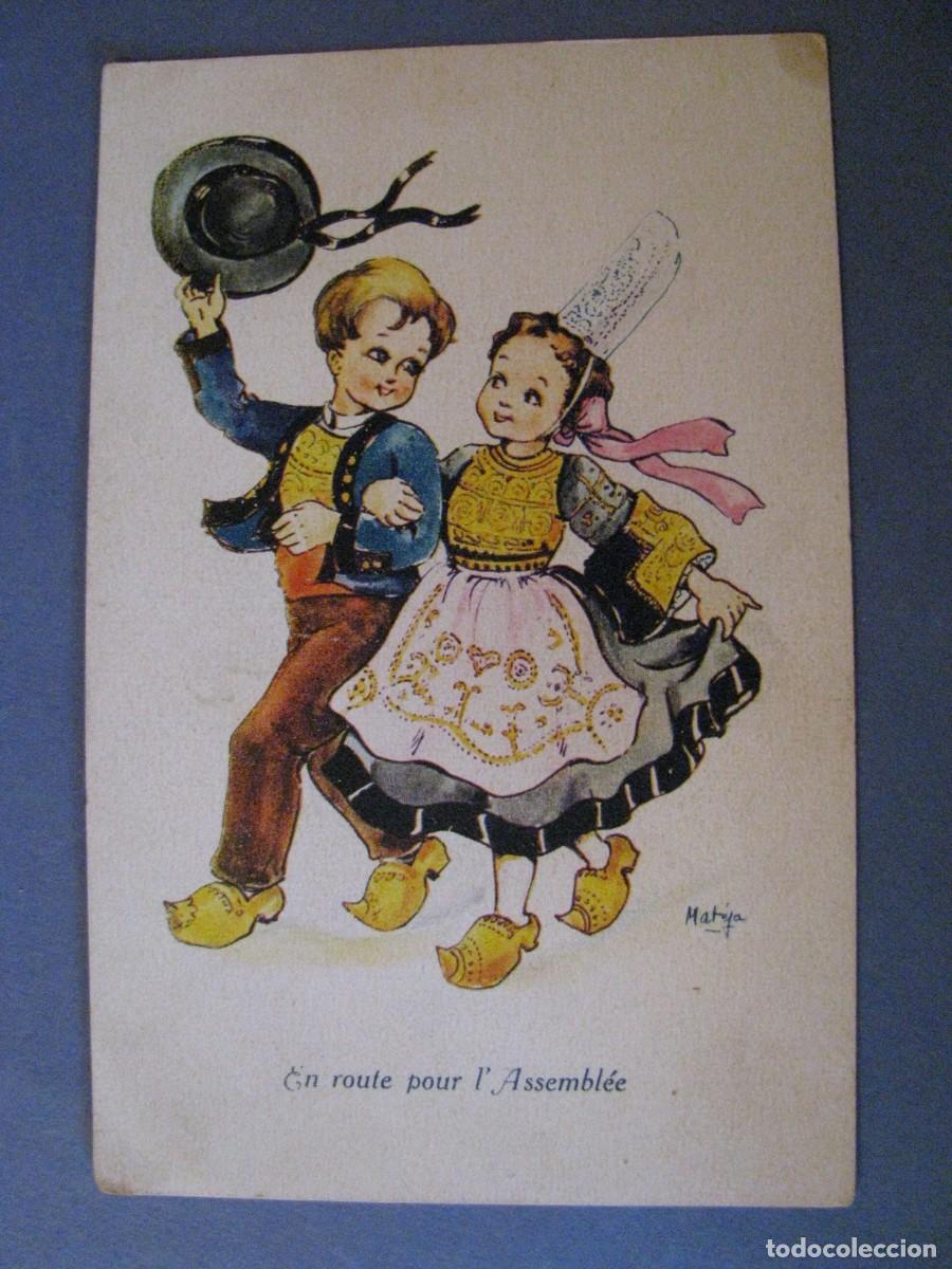 Cartes Postales: ANTIGUA POSTAL DIBUJO IL. MATEJA. DE ED. BELFRANCE. ESCRITA 1945