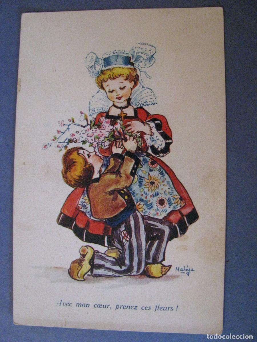 Cartes Postales: ANTIGUA POSTAL DIBUJO IL. MATEJA. DE ED. BELFRANCE. ESCRITA 1945