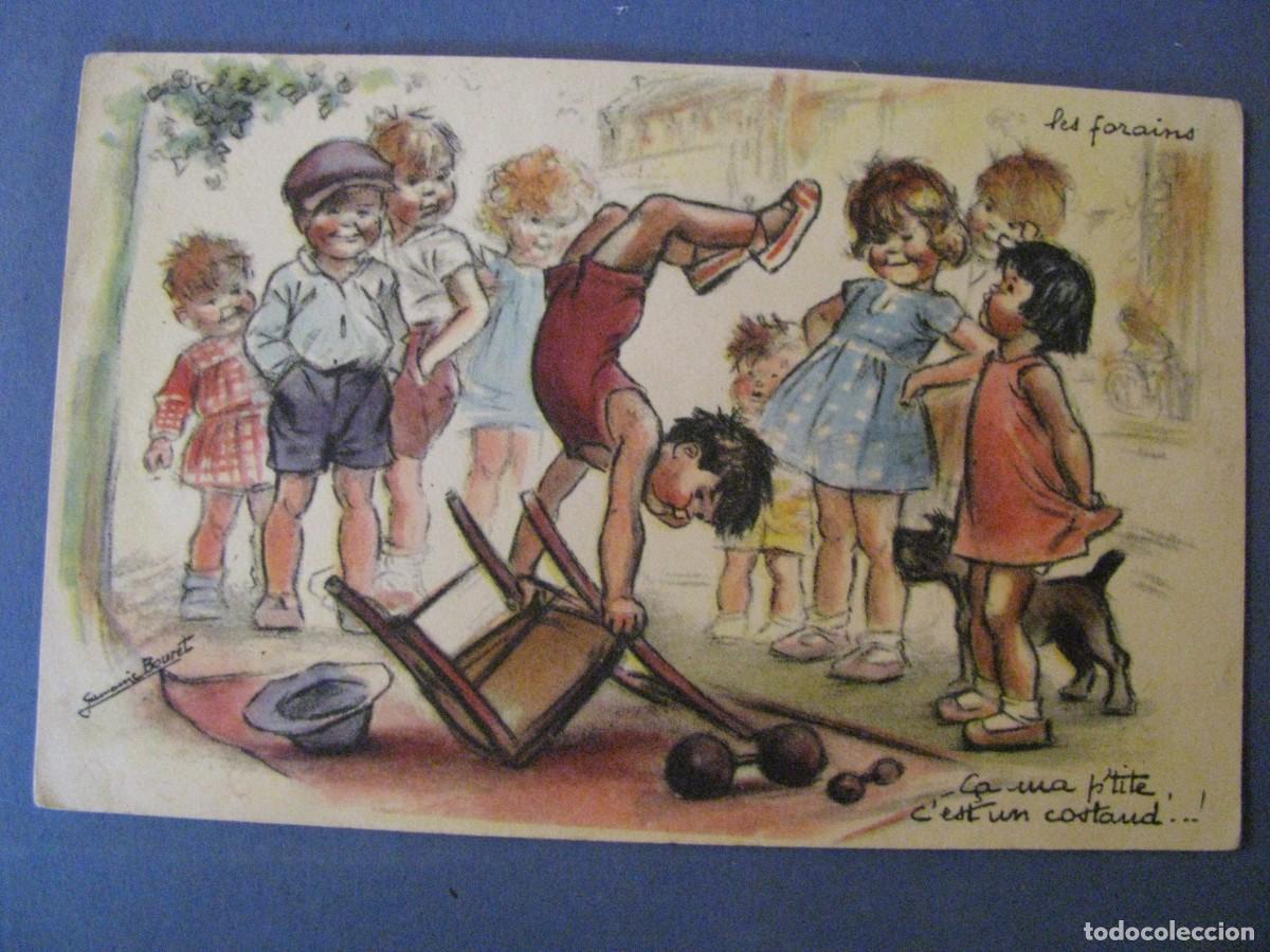 Cartes Postales: ANTIGUA POSTAL DIBUJO. IL. GERMAINE BOURET. FRANCIA. ESCRITA. 1946.