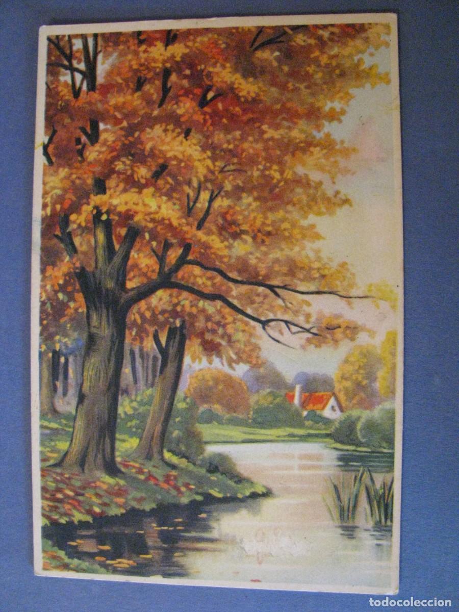 Cartes Postales: ANTIGUA POSTAL DIBUJO. PAISAJE. BELGICA.