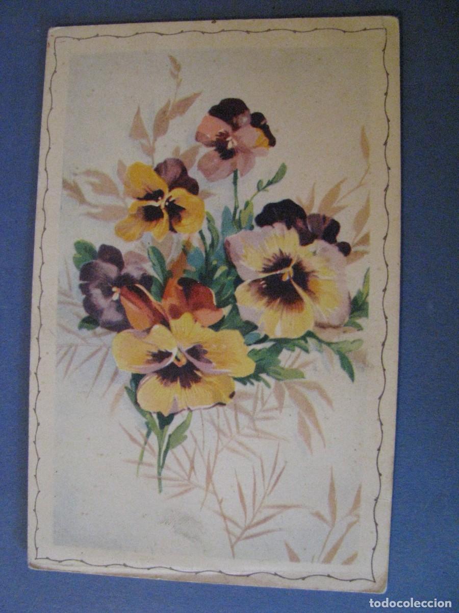 Cartes Postales: ANTIGUA POSTAL DIBUJO. FLORES. FRANCIA. 1947.