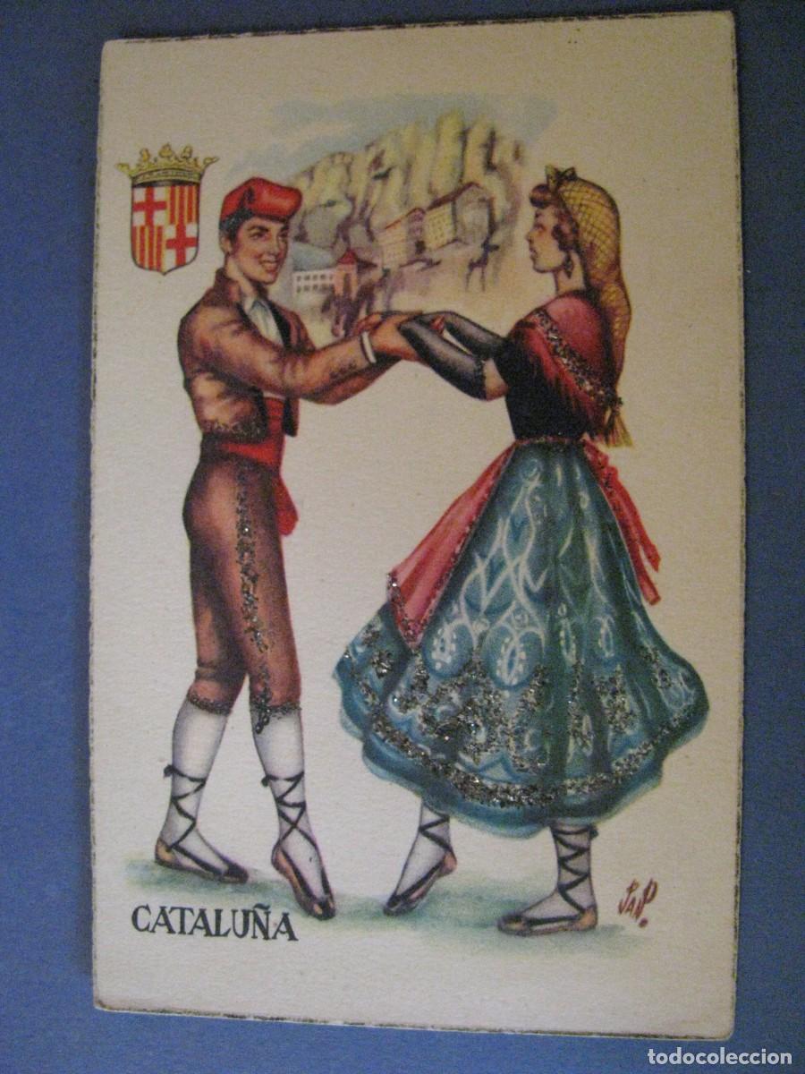 Cartoline: POSTAL DIBUJO. CATALU&Ntilde;A. ED. ZUGEL SERIE X 32. ESCRITA 1951.