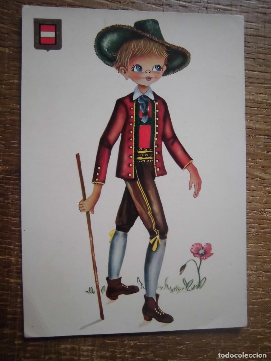 Postkarten: ANTIGUA POSTAL 3043/12 TRAJES EUROPEOS AUSTRIA ESCUDO DE ORO