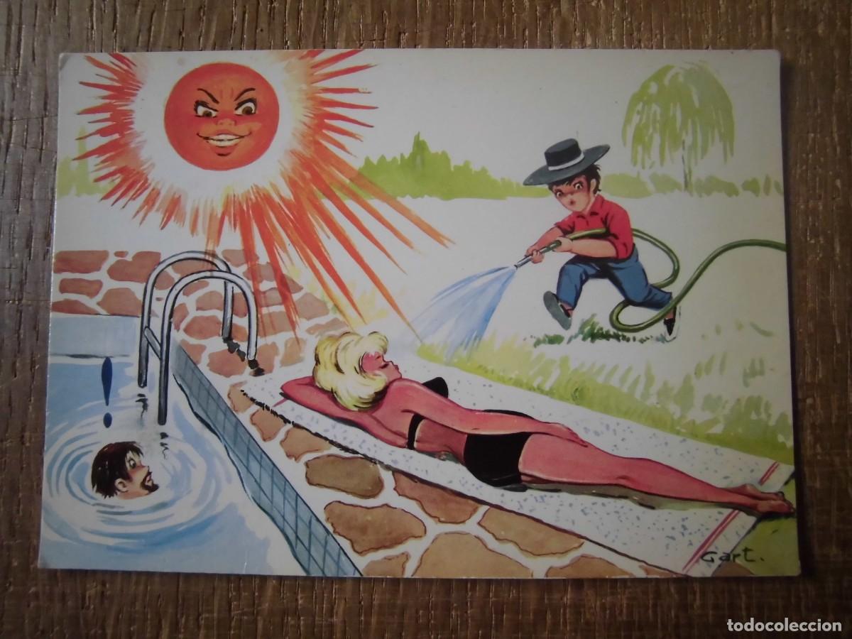 Postkarten: ANTIGUA POSTAL 536 VACACIONES BOMBERO IMPREVISTO