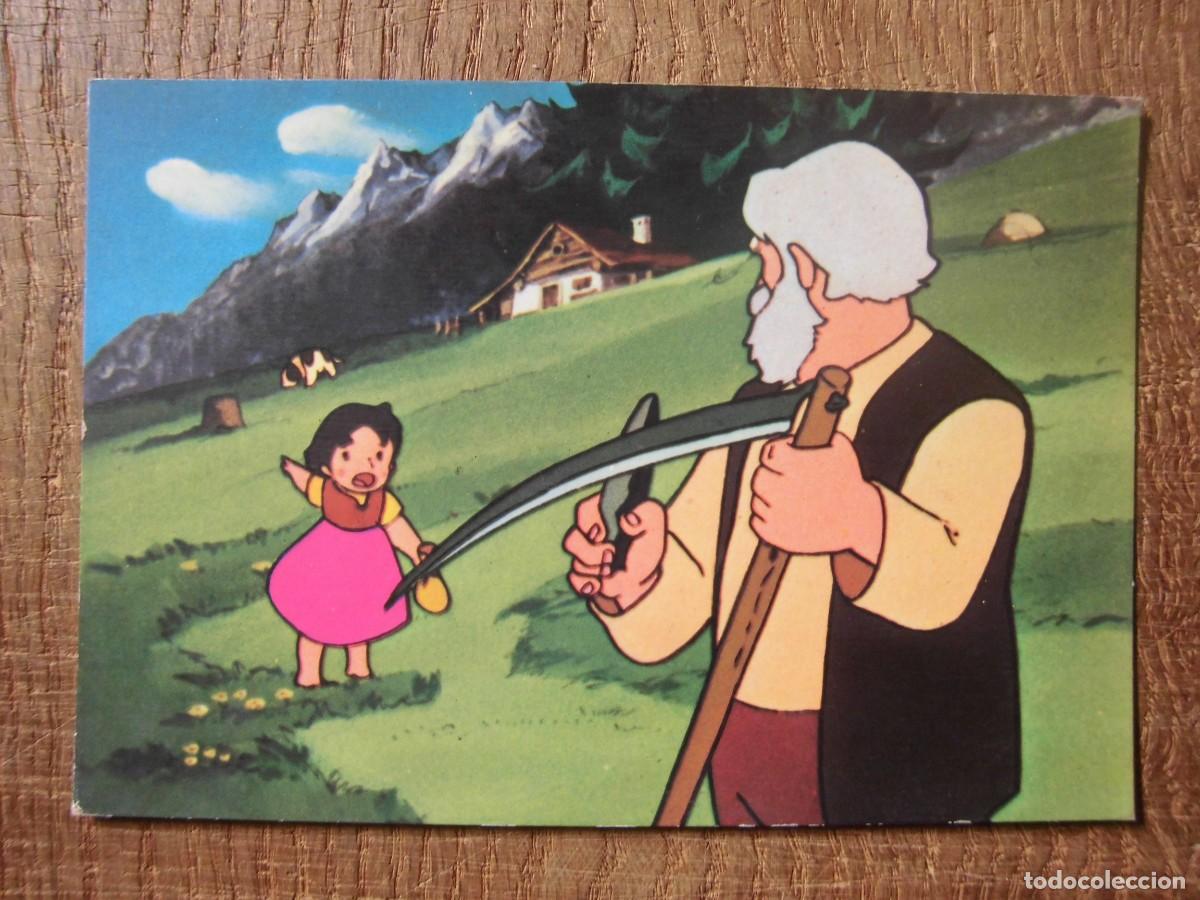 Postkarten: POSTAL N&ordm; 1 HEIDI Y EL VIEJO DE LOS ALPES EDICIONES TARJEFHER
