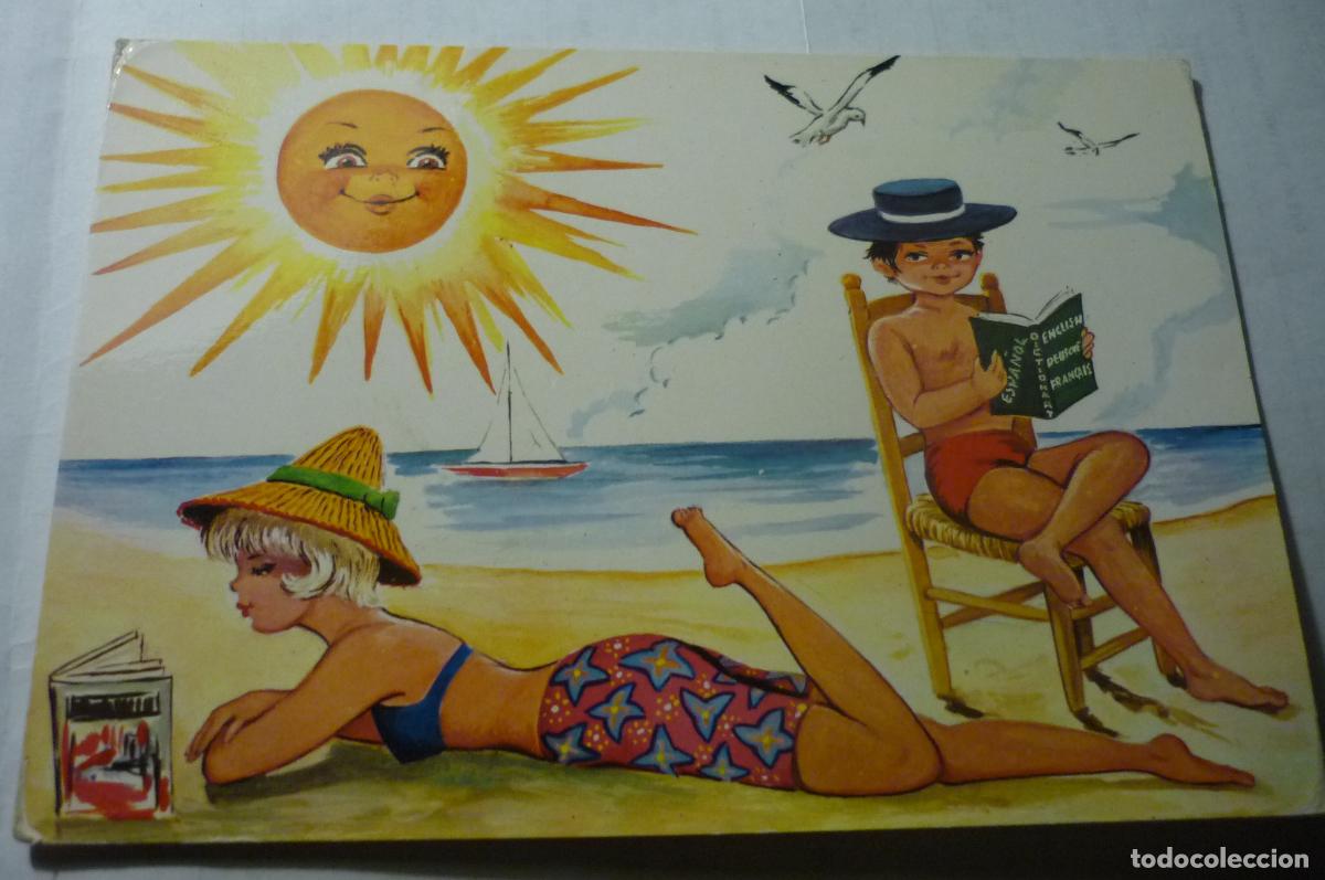 Postkarten: POSTAL VACACIONES DIBUJO PLAYA
