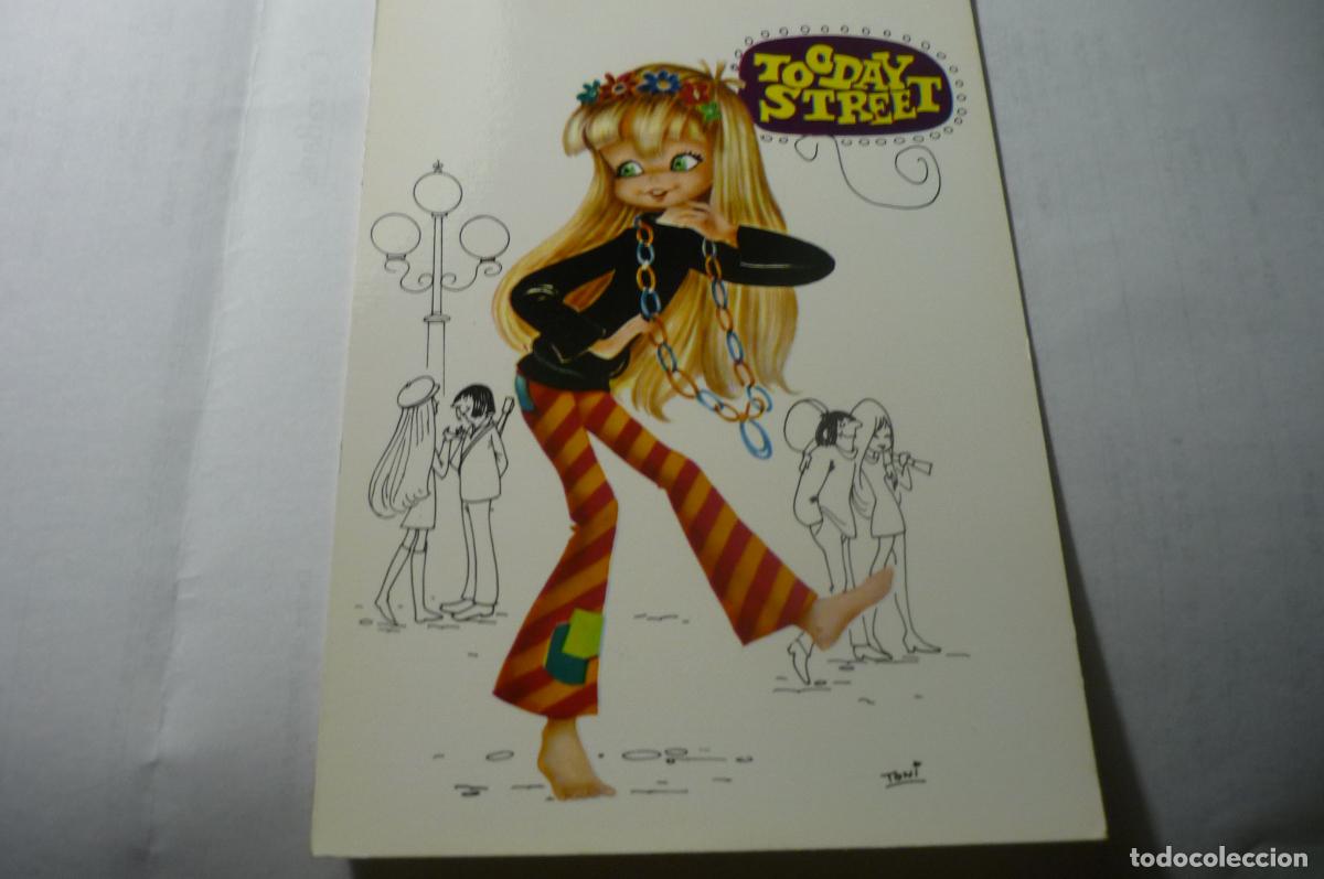 Cartes Postales: postal dibujo toni tooday street