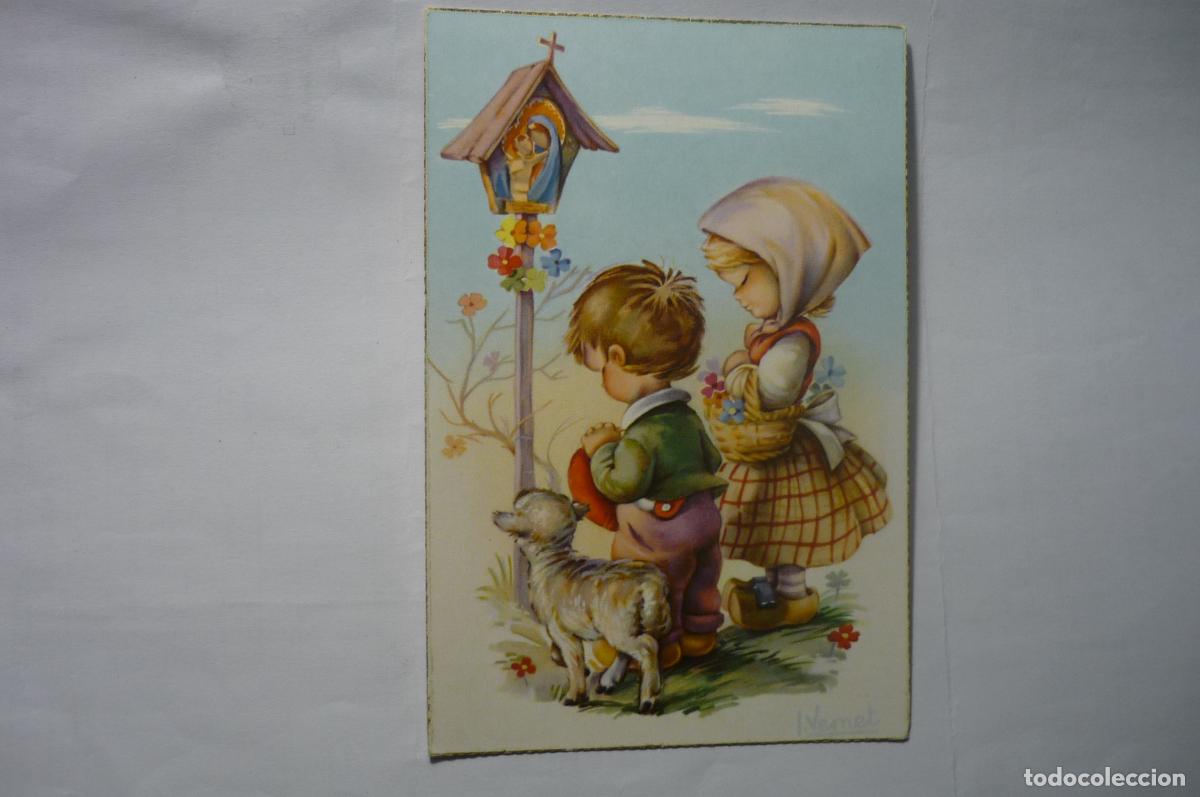 Postais: POSTAL DIBUJO VERNET NI&Ntilde;OS REZANDO -C Y Z 547-B