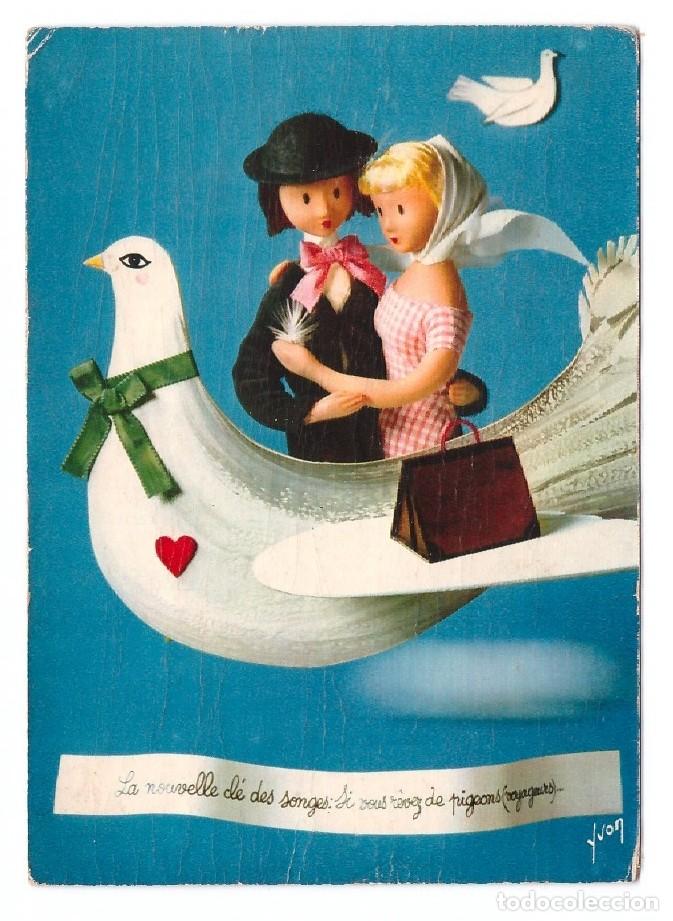 Cartoline: LA NOUVELLE CL&Eacute; DES SONGES: SI VOUS R&Egrave;VEZ DE PIGEONS (VOYAGEURS)... // 1965