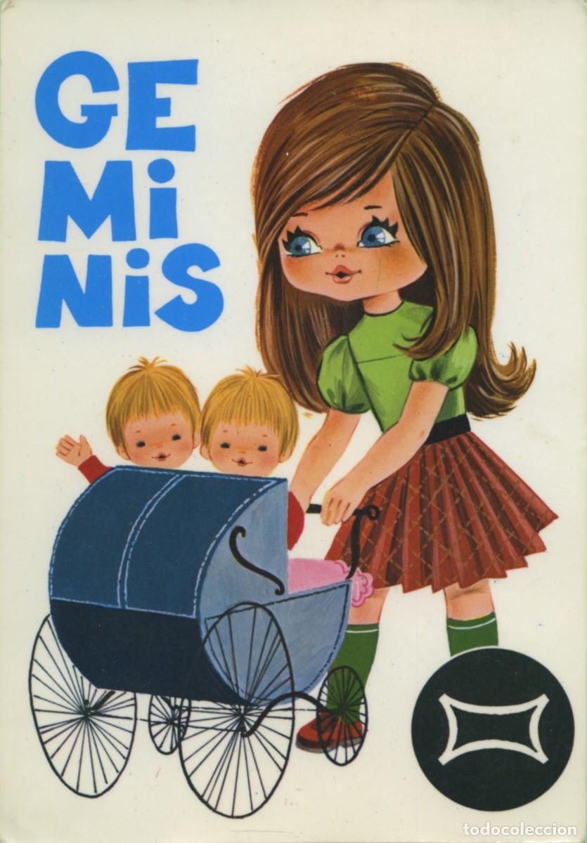 Cartoline: G&Eacute;MINIS. Del 21 de mayo al 21 de junio. Circulada en 1976. ED. SAVIR