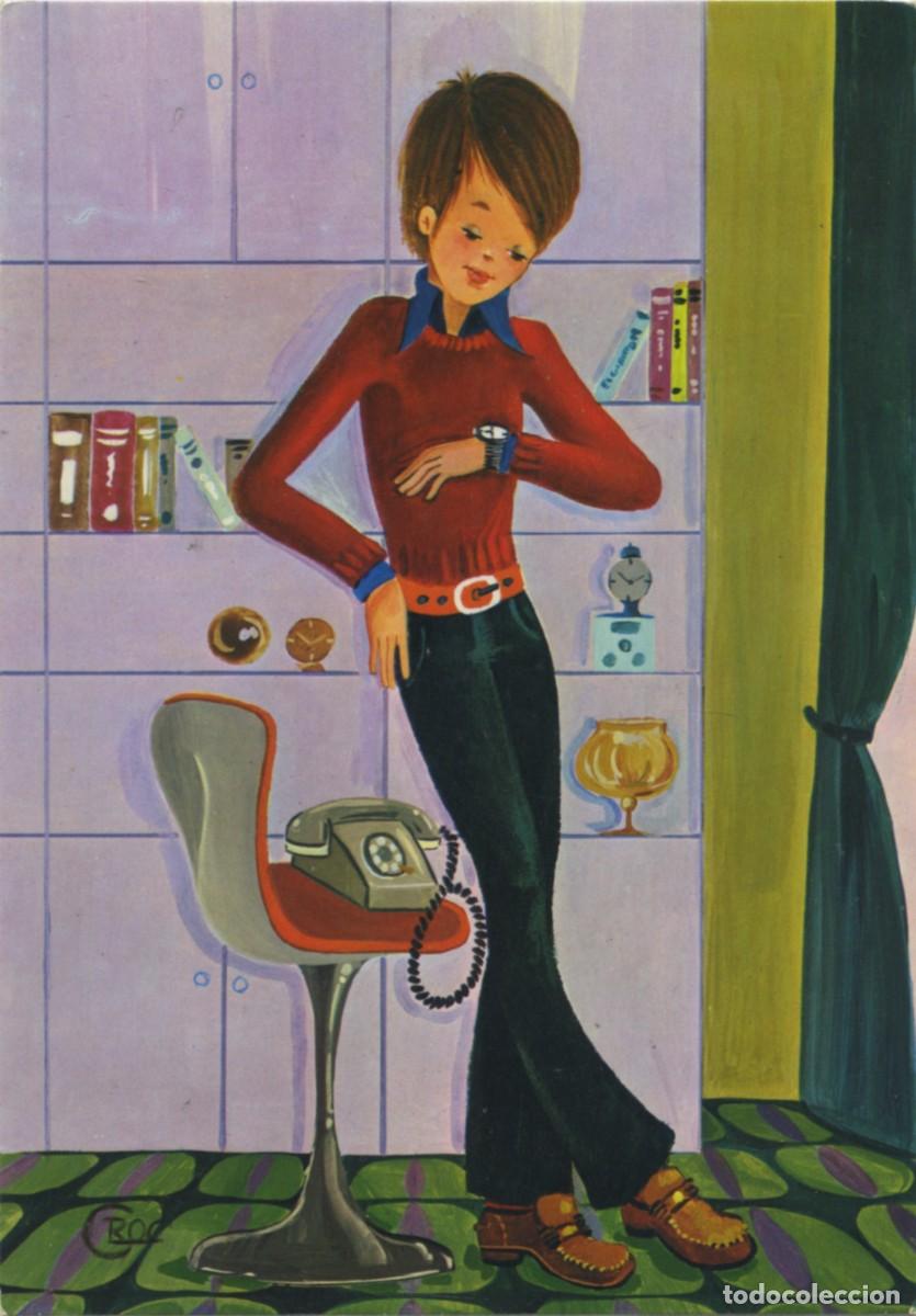 Postais: N&ordm; 7531/31-B-Postal dibujo chico joven. Escrita en 1978. ED. C. Y Z.