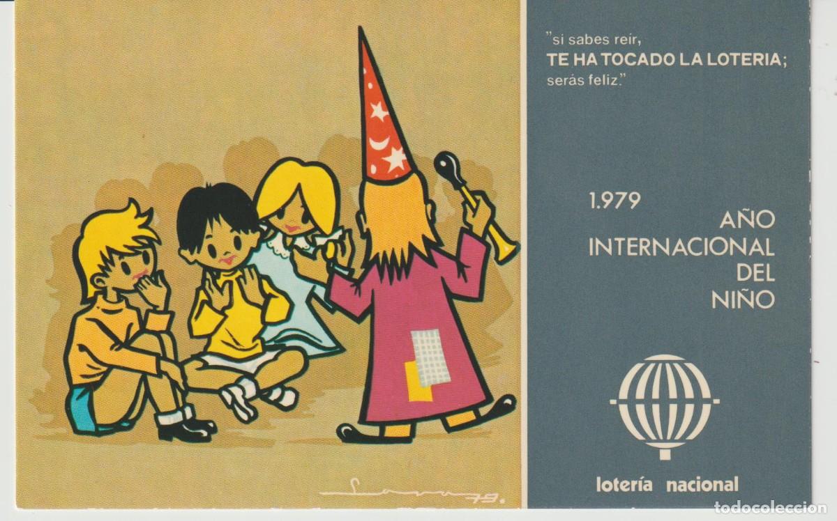 Postais: Postal de Loter&iacute;a Nacional. A&ntilde;o 1979. A&ntilde;o internacional del ni&ntilde;o.