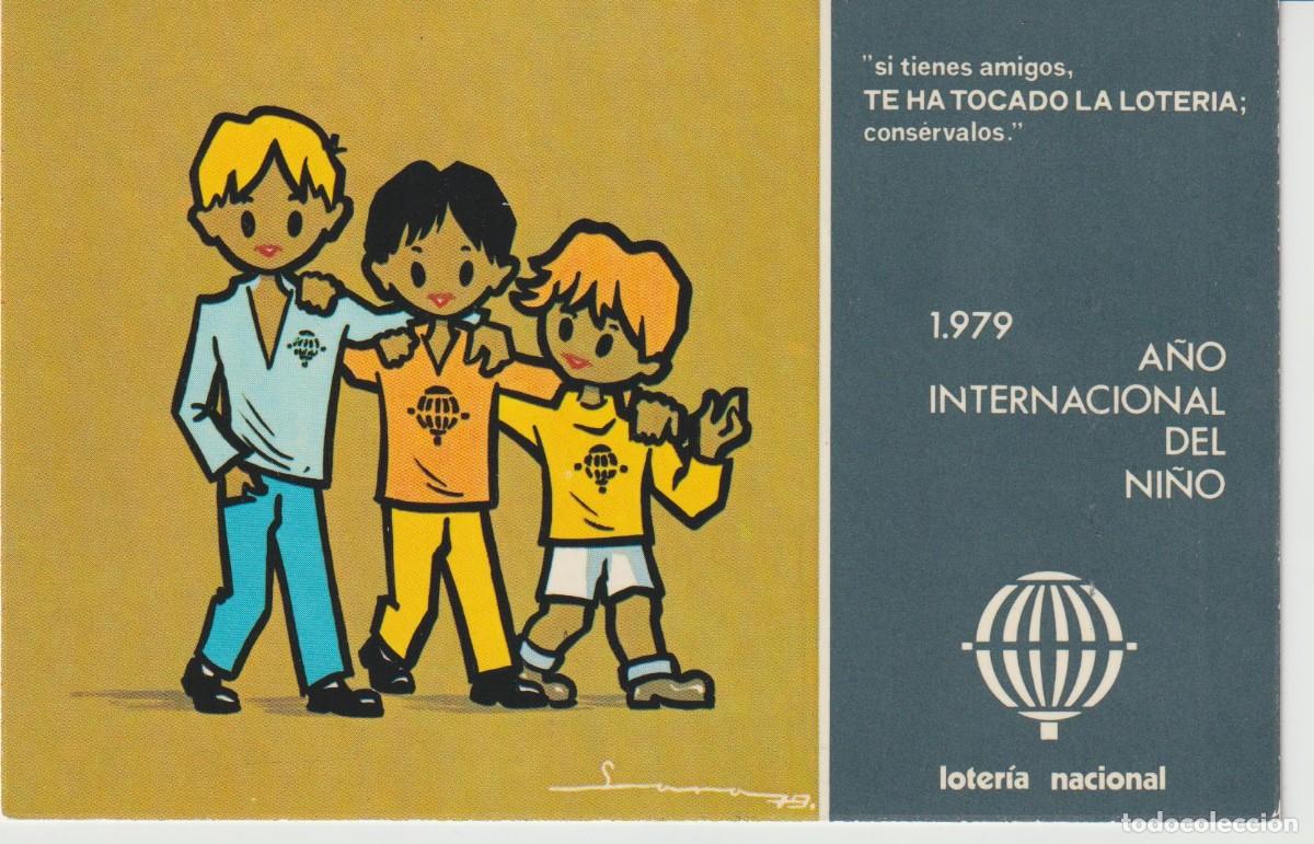 Postais: Postal de Loter&iacute;a Nacional. A&ntilde;o 1979. A&ntilde;o internacional del ni&ntilde;o.