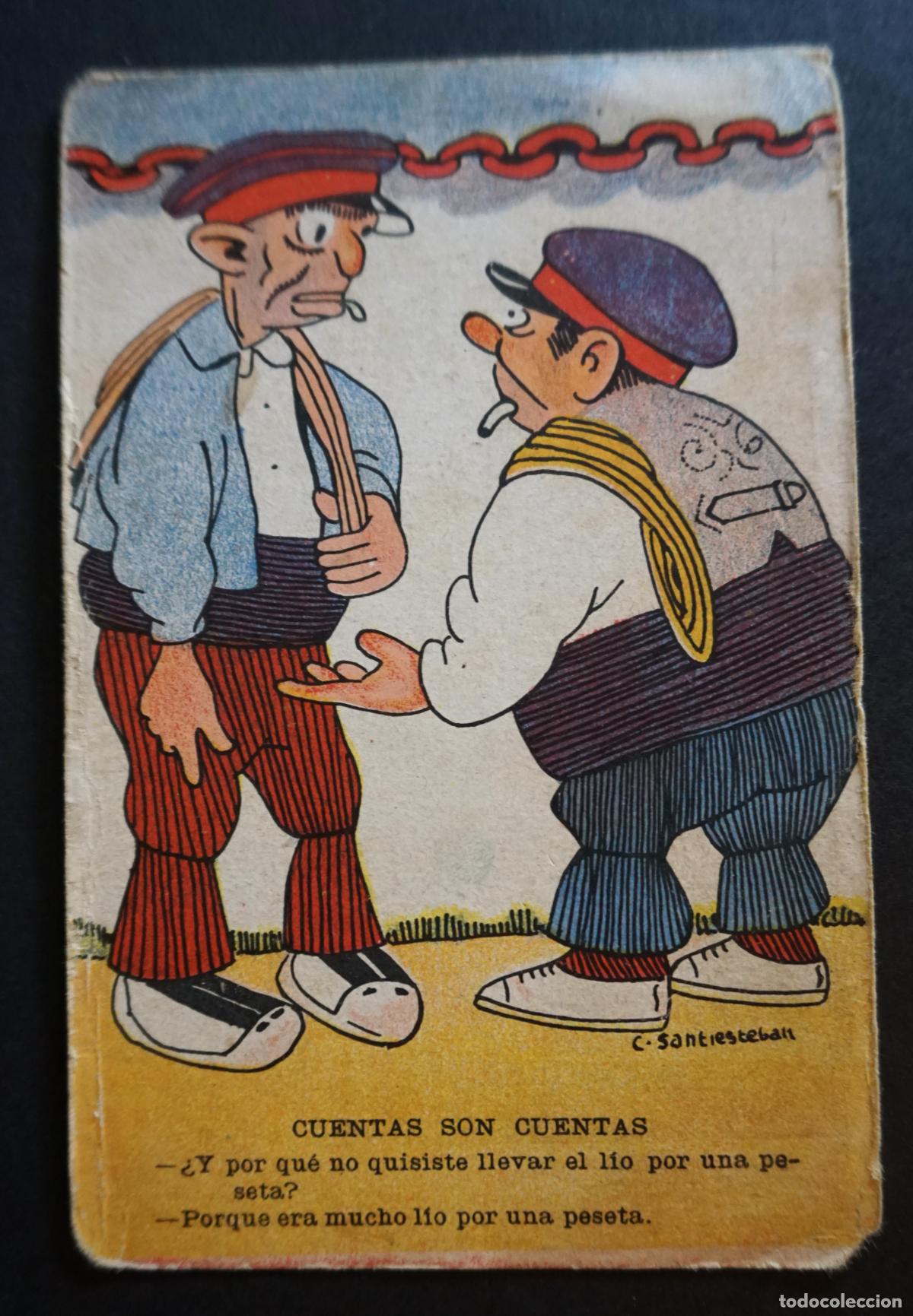 Postais: Antigua postal circulada dibujada por C. Santiesteban, ver foto reverso