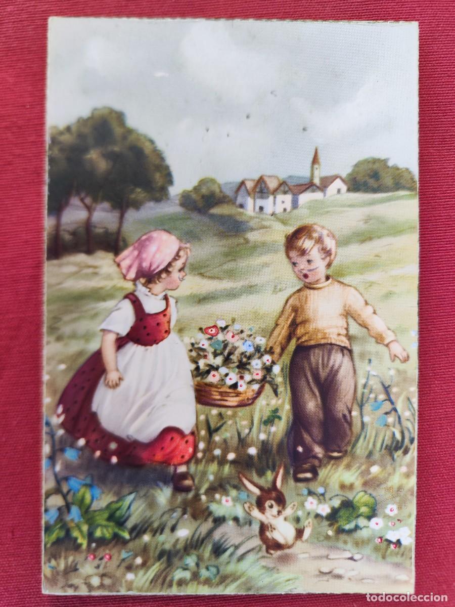 Cartes Postales: TARJETA POSTAL - NI&Ntilde;OS EN EL CAMPO - SERIE 2018.