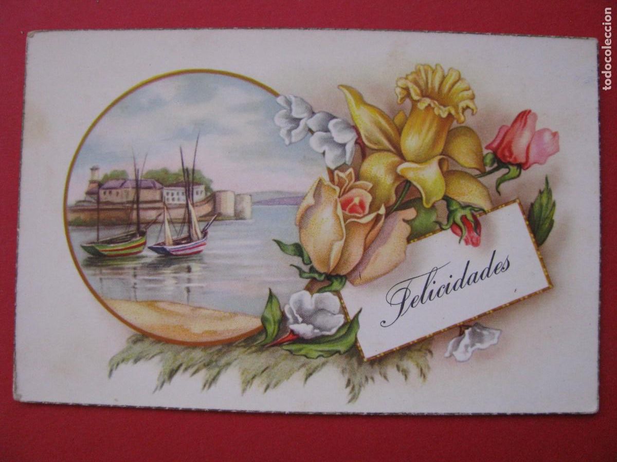 Postais: POSTAL DE ED. C. Y Z. 506/A. FELICIDADES. ESCRITA. 1955.