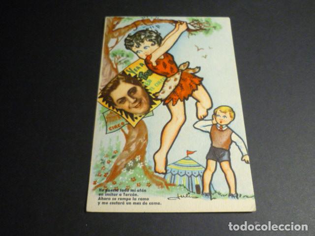 Postales: TAR EN EL CIRCO POSTAL ILUSTRADA - Foto 1