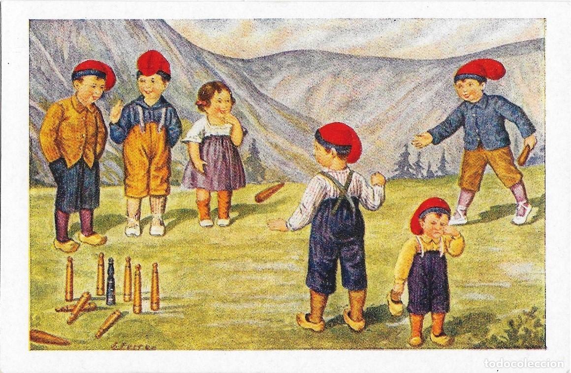 Postais: 8190 - EDICIONS CATALANAS LOCFON N&ordm; 14 -SERIE JUGANT A BITLLES - CAM&Iacute; D'ULL DE TER