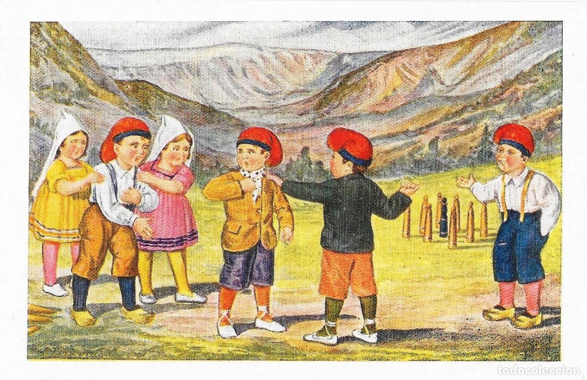 Postais: 8190 - EDICIONS CATALANAS LOCFON N&ordm; 17-SERIE JUGANT A BITLLES - CAM&Iacute; D'ULL DE TER