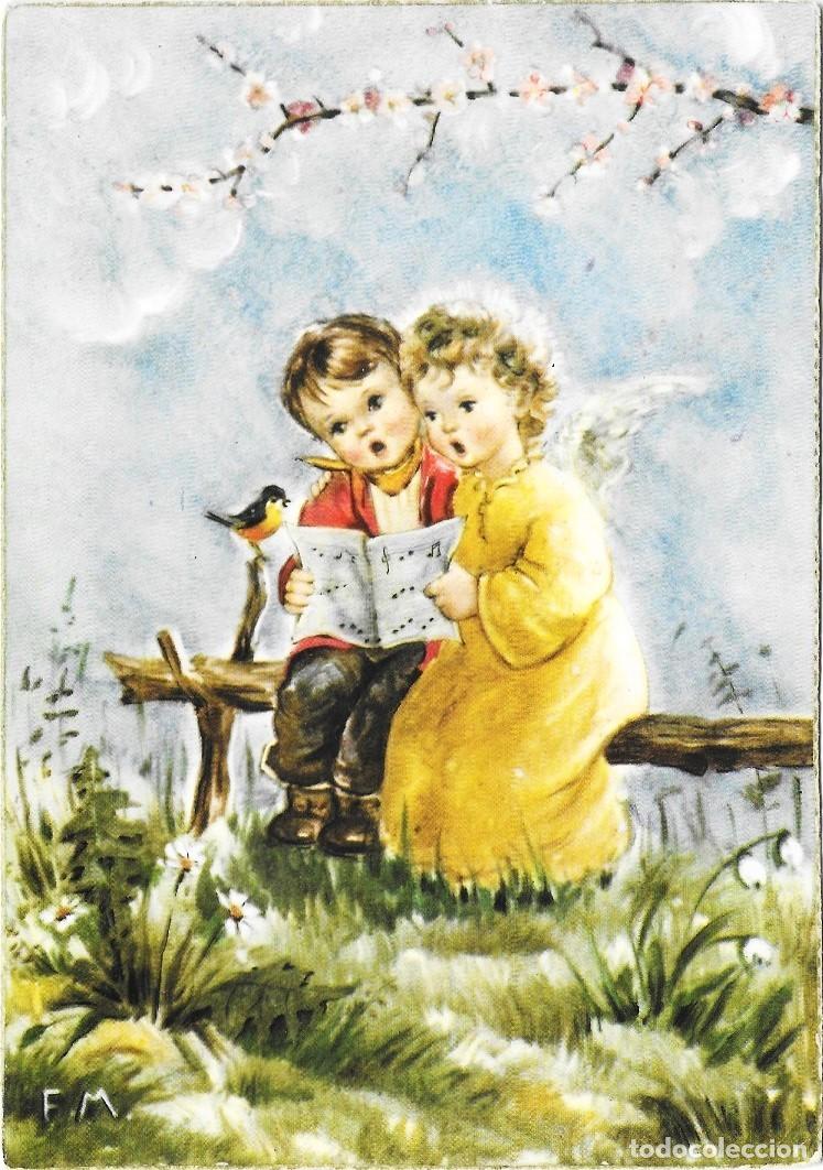 Cartoline: 8202 -&Aacute;NGELES CA CANTORES -EDICIONES ANCLA 3019 - 15X10,5 CM- ILUSTRA F.M.