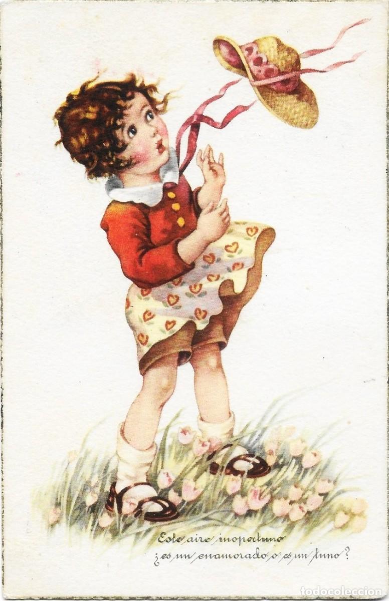 Postais: 8275 - ESTE AIRE INOPORTUNO - PRECIOSA Y ANTIGUA POSTAL EDICIONES CyZ SERIE 805 - CIRCULADA