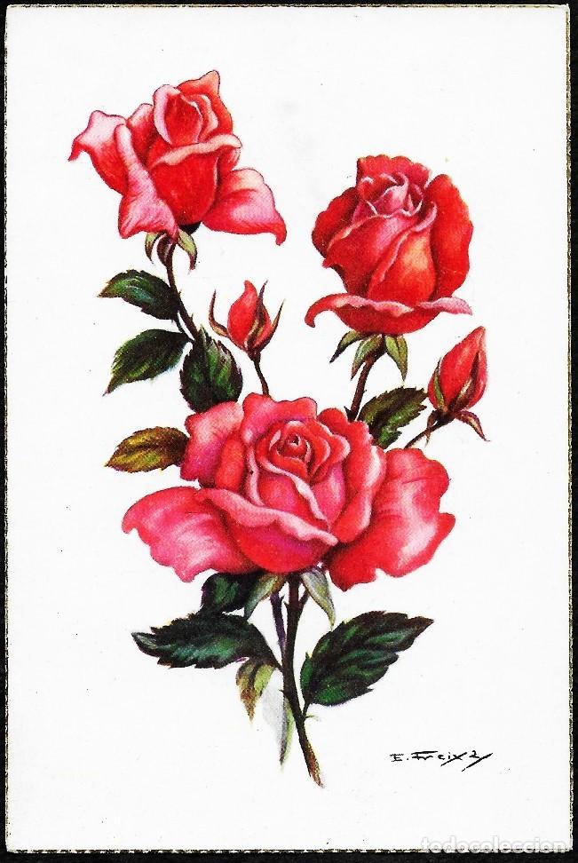 Postais: 8297 - FREIXAS- ROSAS- HERMOSA POSTAL CREACIONES FREIXAS SERIE 330