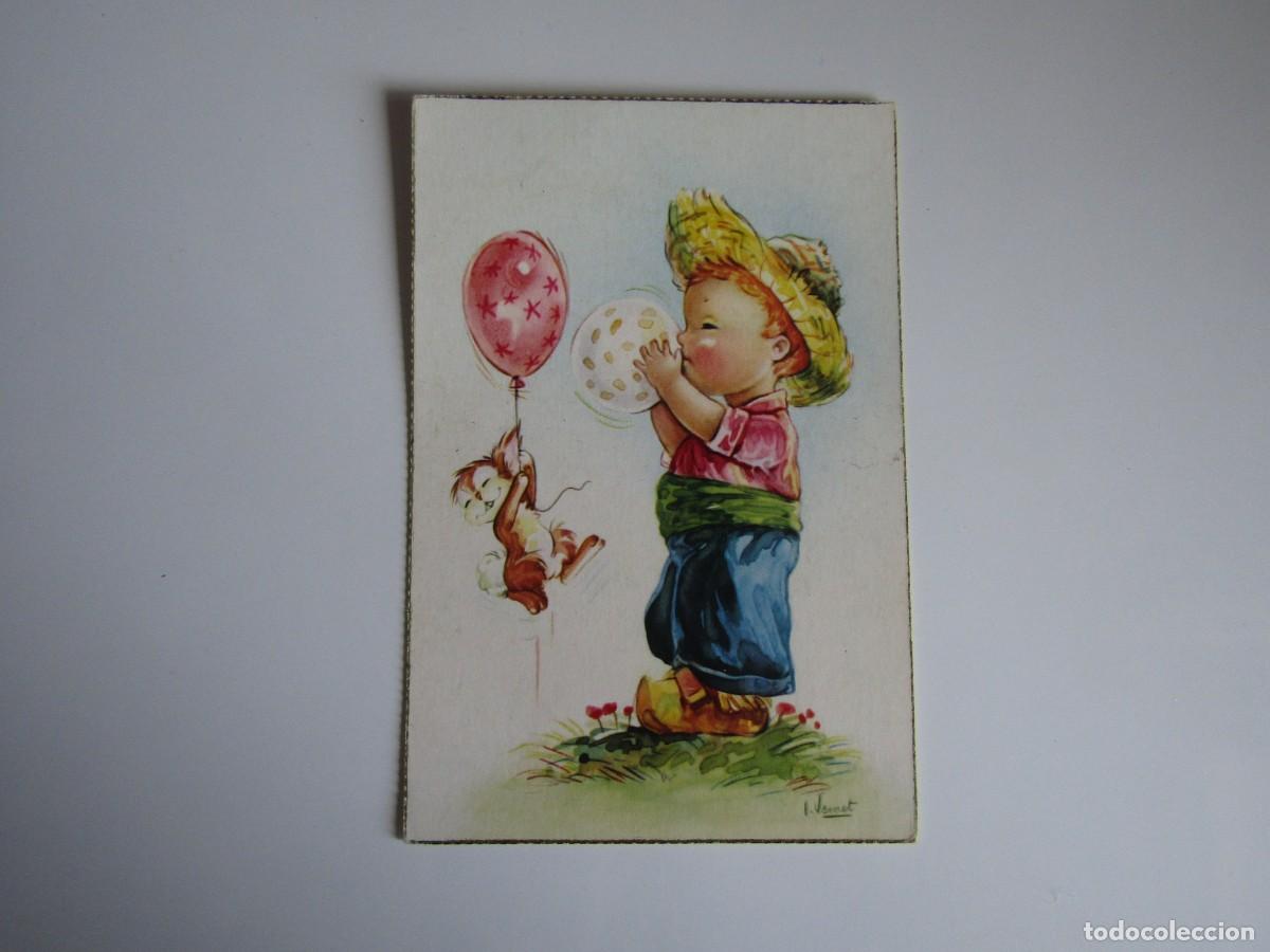 Postais: POSTAL NI&Ntilde;OS ILUSTRADA POR VERNET