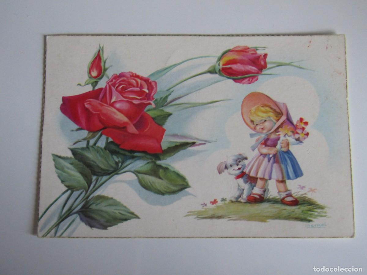 Postais: POSTAL NI&Ntilde;OS ILUSTRADA POR VERNET