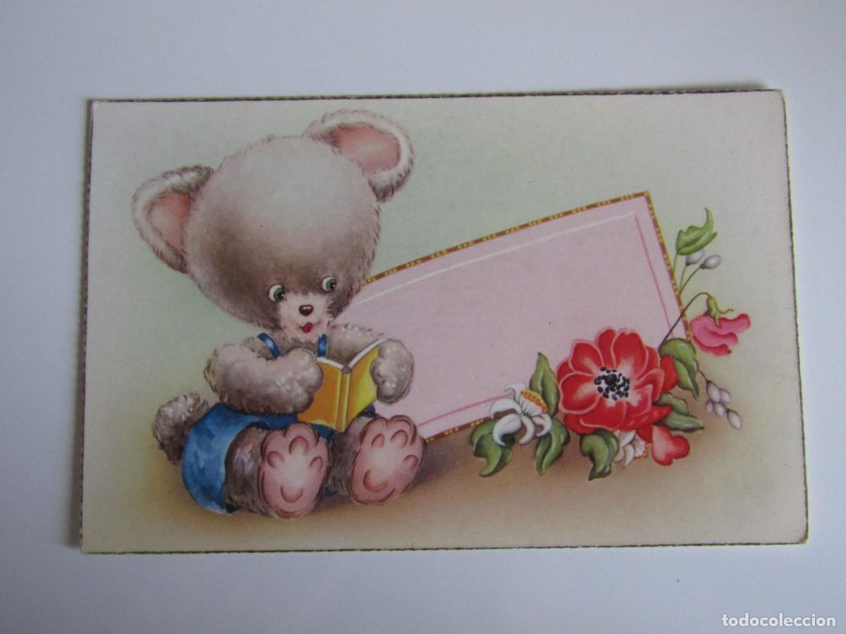 Postais: POSTAL OSITO CON LIBRO ILUSTRADA