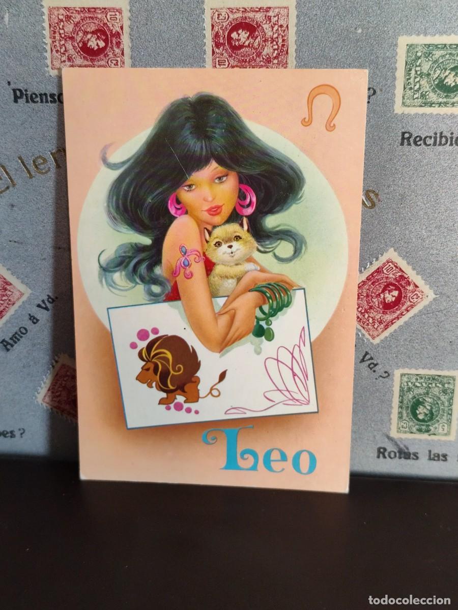 Postkarten: P3799 Postal Hor&oacute;scopo Le&oacute; 6386-D . CyZ