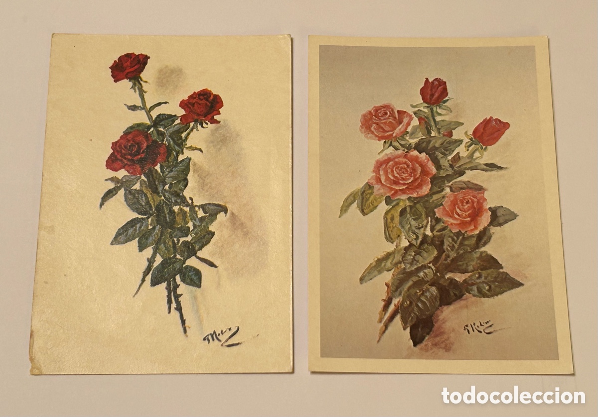 Postais: LOTE 4 ANTIGUAS TARJETAS POSTALES. 2 ESCRITAS A&Ntilde;O 1949. 1 ANOTADA. FLORES. ITALIA