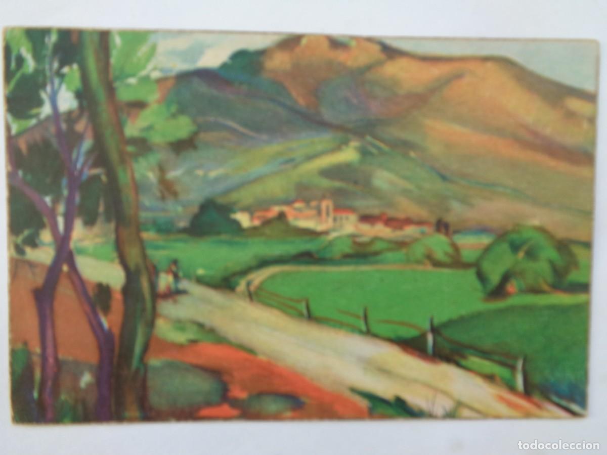 Postkarten: BONITA POSTAL CON DIBUJO DE PAISAJE RURAL. A&Ntilde;OS 40