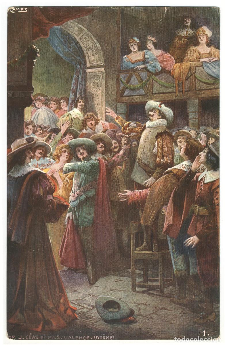 Postcards: CYRANO DE BERGERAC_JMP. Illustr. Camps / 3 Postales color