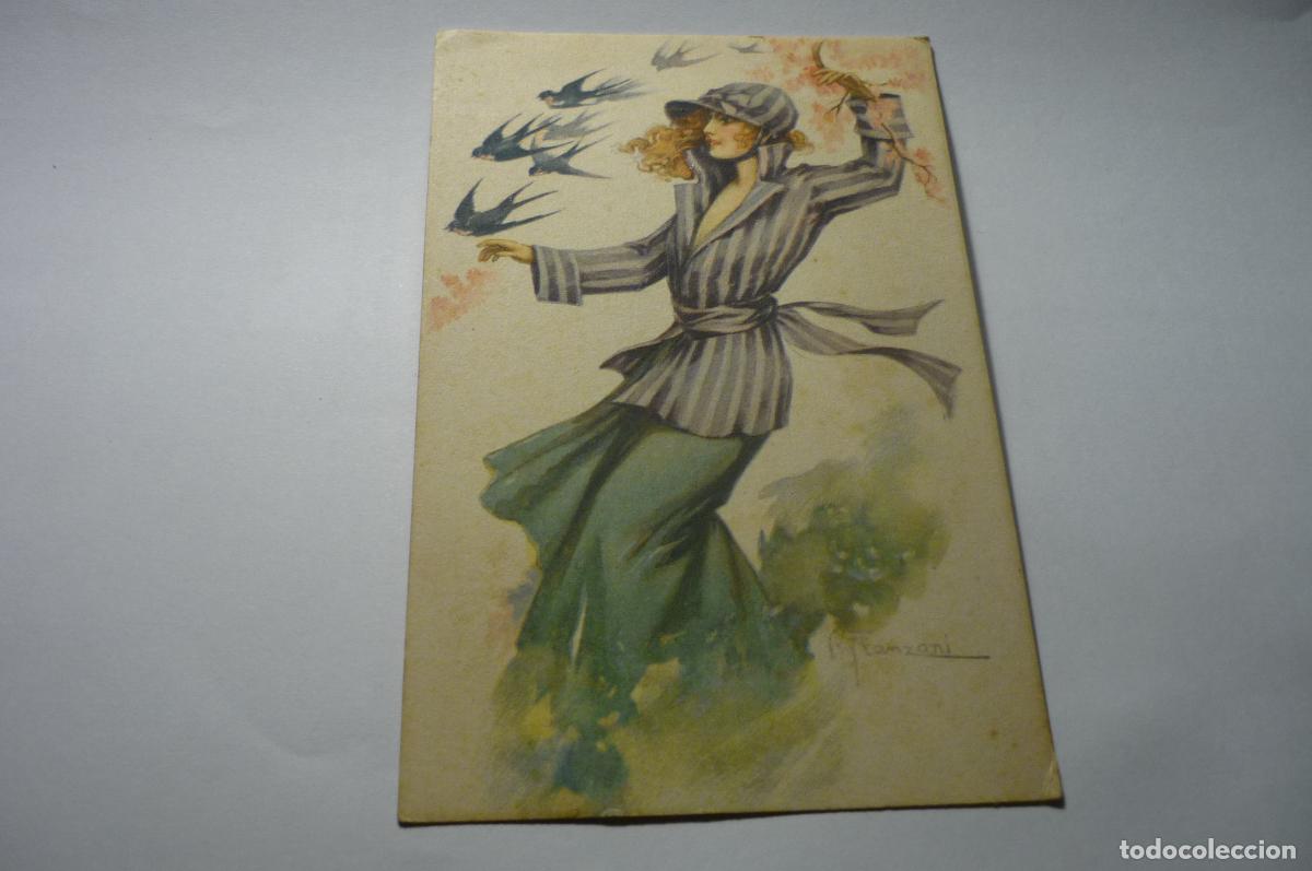 Postkarten: POSTAL EXTRANJERA DIBUJO MUJER