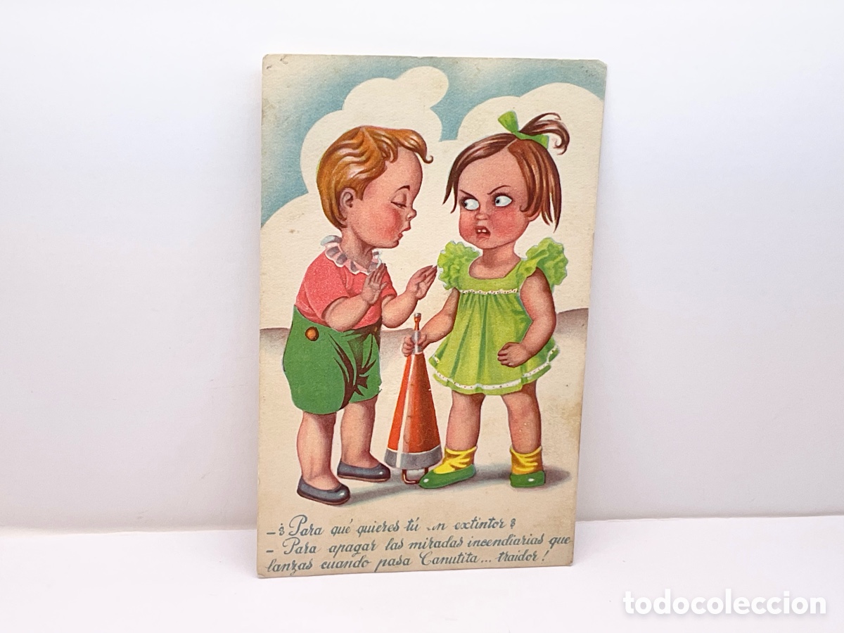 Postais: Antigua Tarjeta Postal .FHER. Mod 2819. A&ntilde;os 40. Escrita.