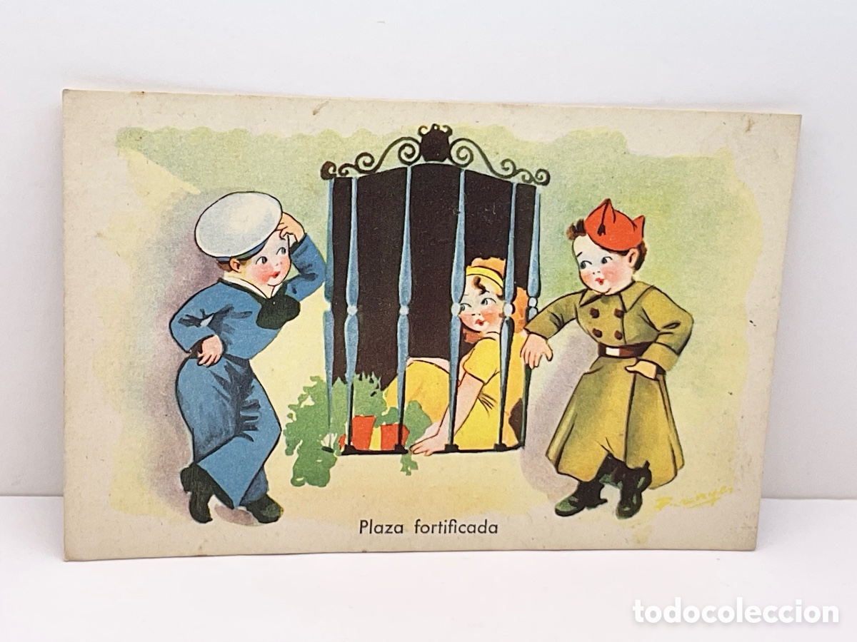Postais: Antigua Tarjeta Postal . CMB. Serie N&ordm; 39. Plaza Fortificada. Escrita. A&ntilde;os 40