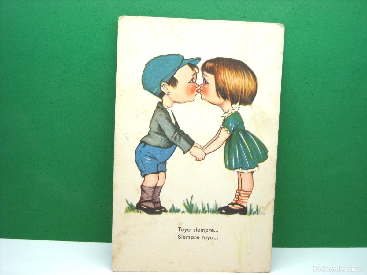 Cartoline: Antigua Postal de Dibujos y Caricaturas. CMB. Serie 6. CUPIDOS. A&ntilde;os 40. Escrita.