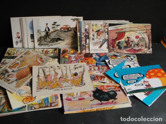 Postcards: caricaturas y dibujos - 54 postales - mingote , gra&ntilde;ena etc
