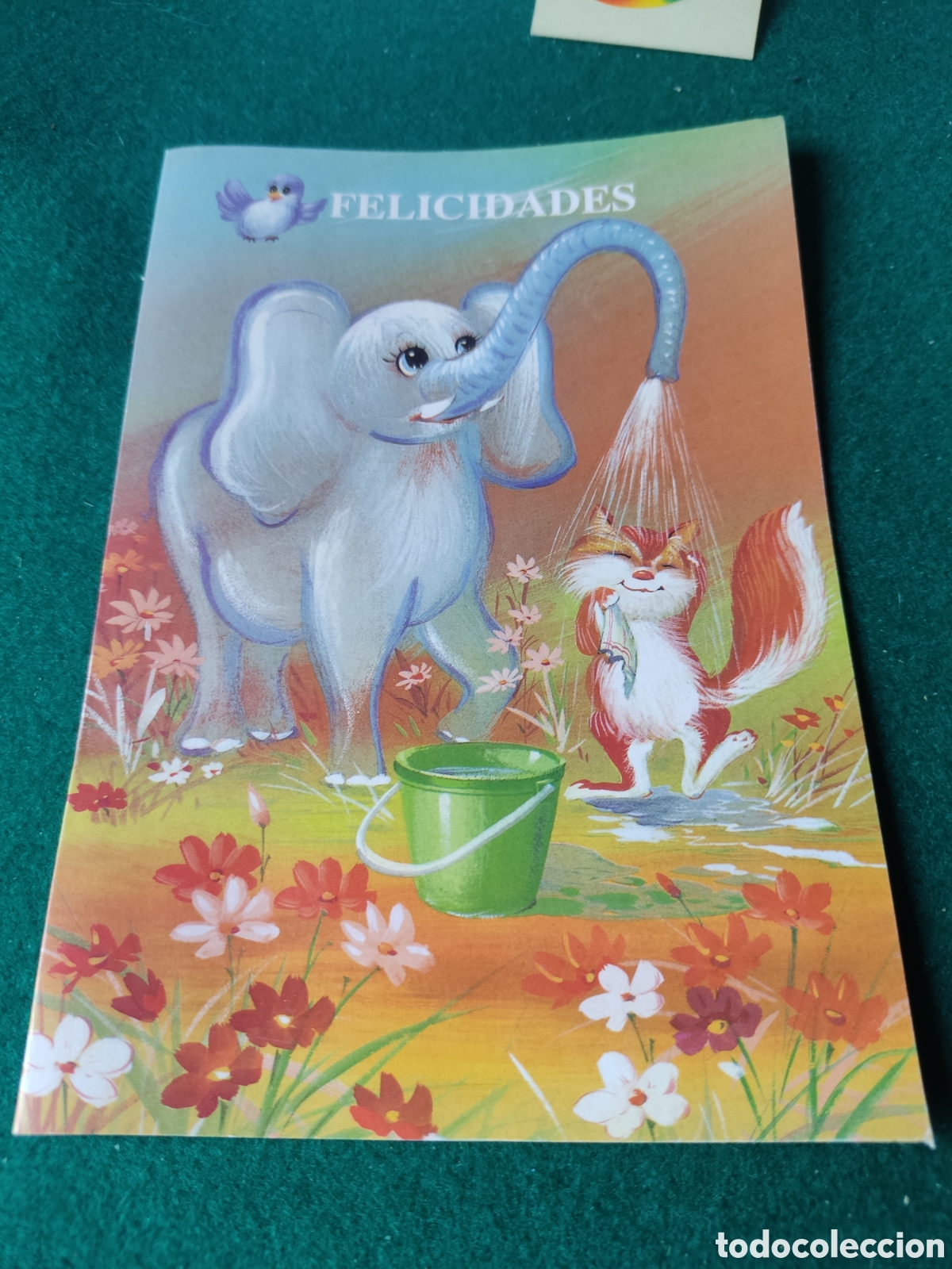 Postcards: Postal felicitaci&oacute;n elefante